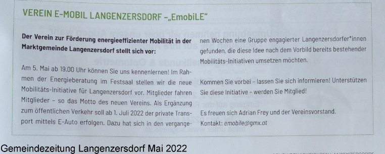 Gemeindezeitung Langenzersdorf Mai 2022